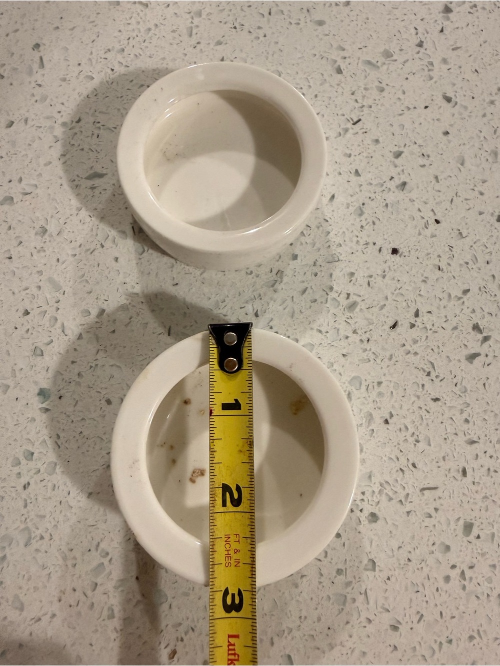 White Ceramic Ramekin Set - Bearded dragon food bowl